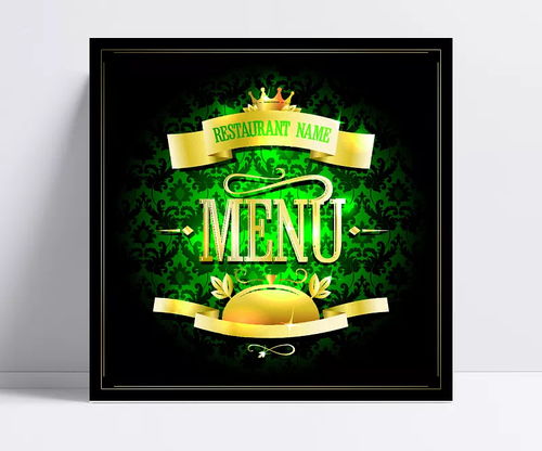 創(chuàng)意菜單設(shè)計 矢量素材在廣告與VI設(shè)計中的多元應用